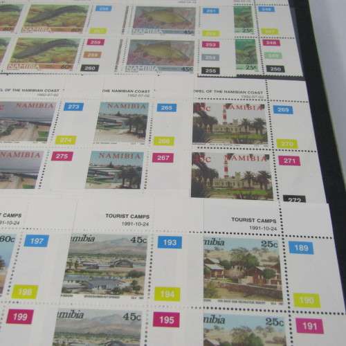 Stamp album with control blocks and mint stamps - more than 1500 mint stamps