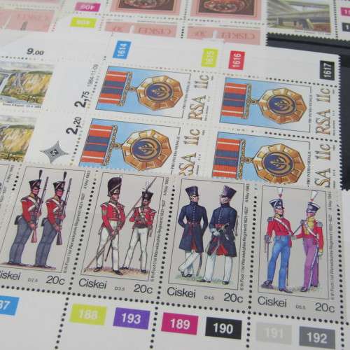 Stamp album with control blocks and mint stamps - more than 1500 mint stamps