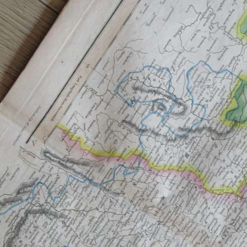 Original 1830`s map of Franconia - published by W. Lizars, Edinburgh - 57 x 47cm
