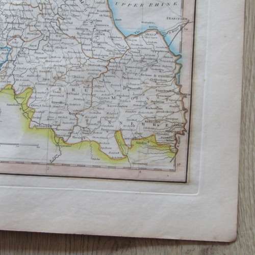 Original 1830`s map of Belgium of the Netherlands - published by W. Lizars, Edinburgh - 57 x 47cm