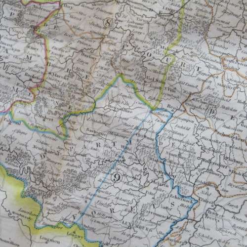 Original 1830`s map of Belgium of the Netherlands - published by W. Lizars, Edinburgh - 57 x 47cm