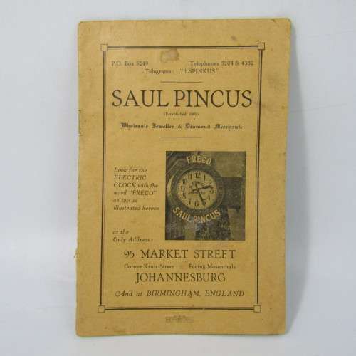 Vintage SAUL PINCUS jewellery catalogue