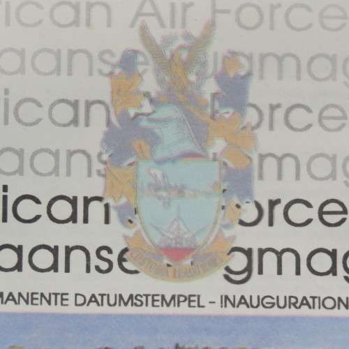 South African Air Force Museum Permanent date stamp inauguration, first day cover
