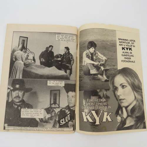 Vintage Afrikaans photo comic book - Ruiter in Swart