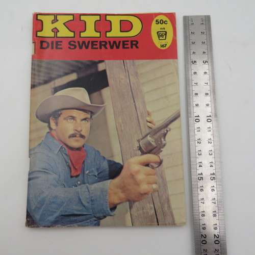 Vintage Afrikaans photo comic book Kid die Swerwer No 167
