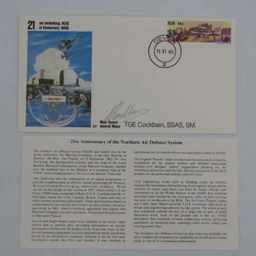 21st Anniversary of NADS no 2398 of 7000 flown in a sikorsky 555 helicopter and signed by Major Gene