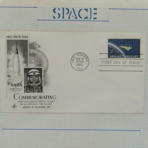 Lot of 5 Space related covers - First man in space - First man on the moon