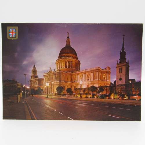 Lot of 16 British postcards - all vintage and each one with a different QE 2 stamp