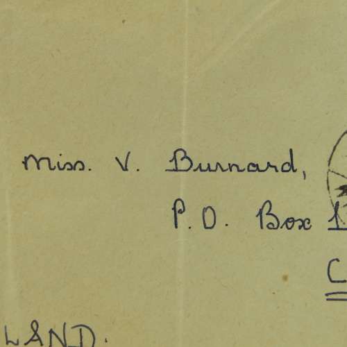 1953 Queen Elizabeth 2 coronation cover for Nyasaland - Addressed to Miss V Burnard P.O.Box 1, Cholo
