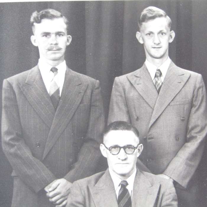 Photo of Agricultural Maters degree students of University of Stellenbosh 1953-1954 with names