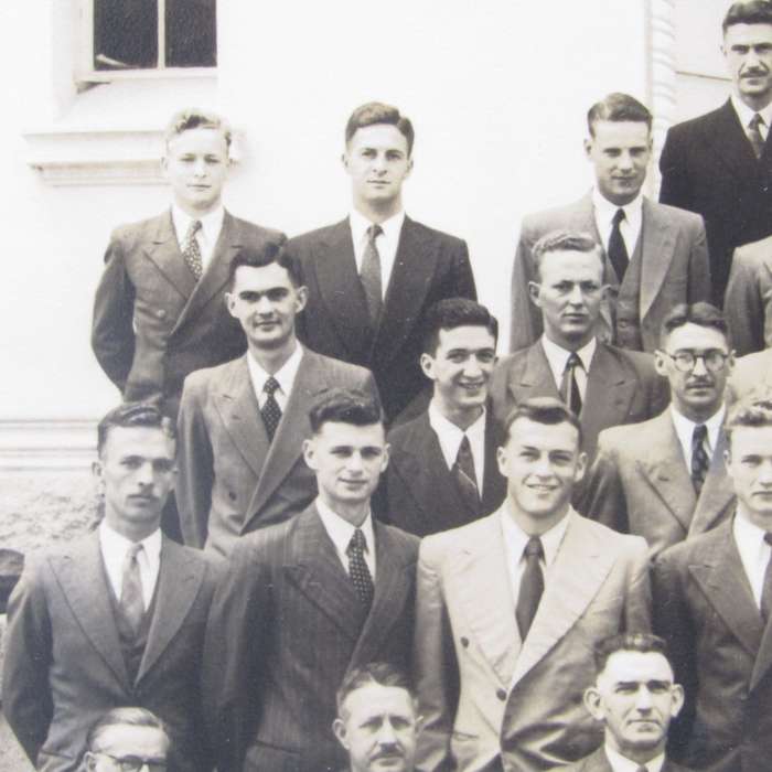 1952 Photo of Agriculture Students and Lecturers of Stellenbosch University with names