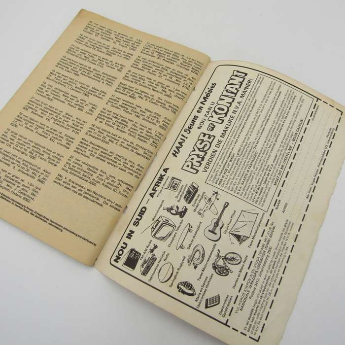 Tiener Liefde no 88 Afrikaans photo comic book
