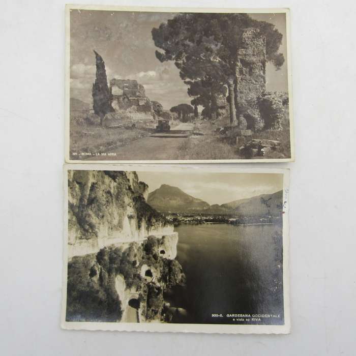 Lot of 33 Italy postcards - all vintage and all with Italian stamps