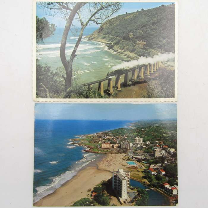 Lot of 32 South Africa postcards - all vintage and with different stamps