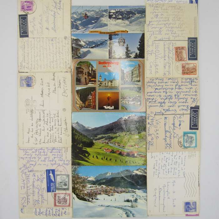 Lot of 34 vintage Austria postcards - all used with stamps