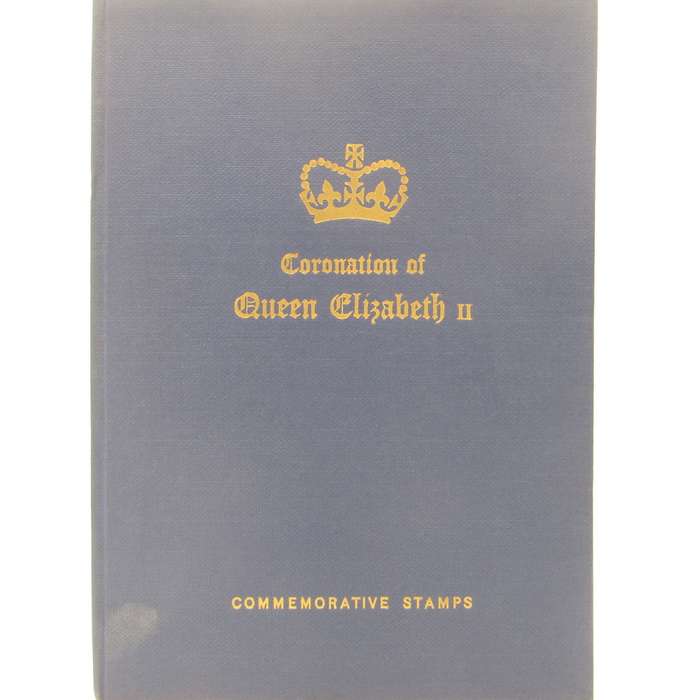 Coronation of QE 11 stamp booklet with issued stamps plus some extras