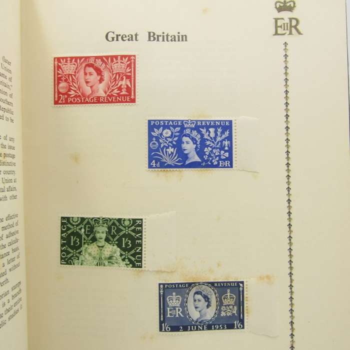 Coronation of QE 11 stamp booklet with issued stamps plus some extras
