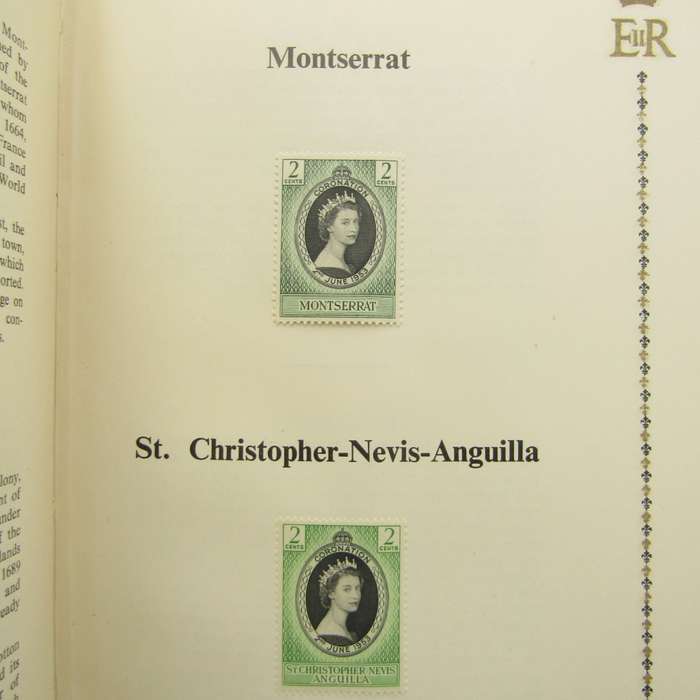 Coronation of QE 11 stamp booklet with issued stamps plus some extras