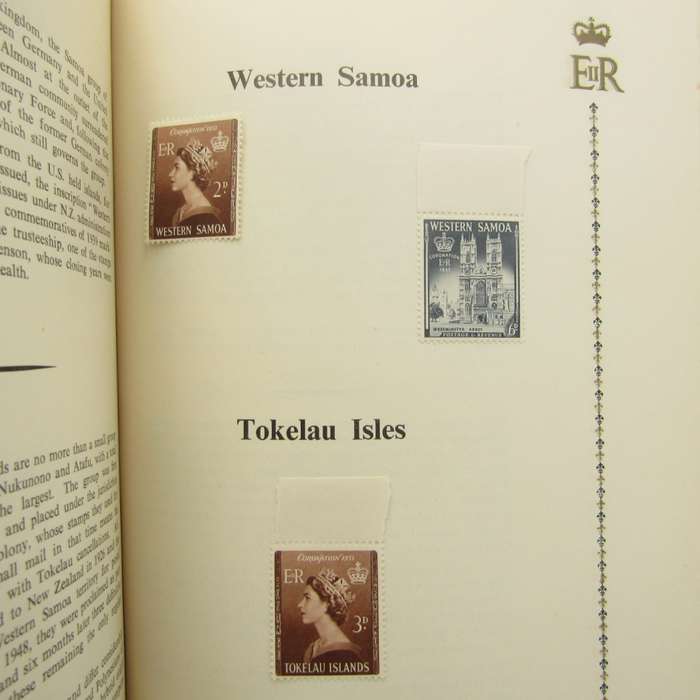 Coronation of QE 11 stamp booklet with issued stamps plus some extras