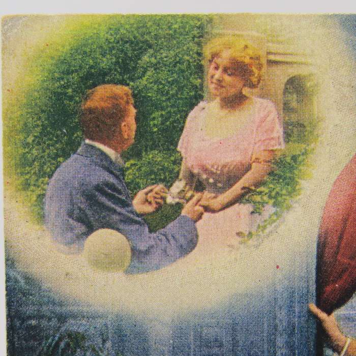 Vintage memorial postcard colorized `Songs` Series 5106/1