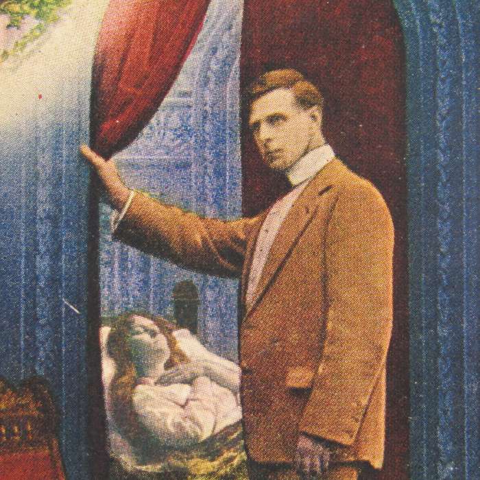 Vintage memorial postcard colorized `Songs` Series 5106/1