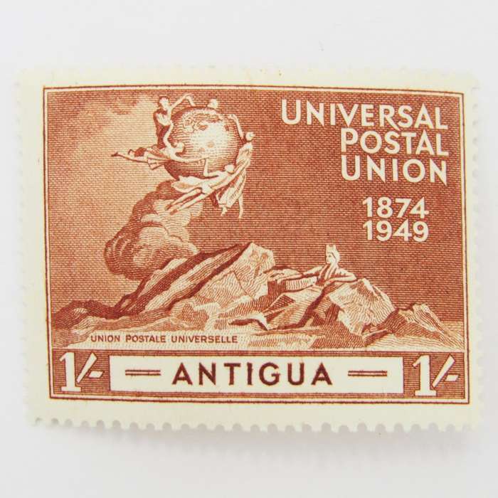 Antigua 1949 Postal union set mint on card
