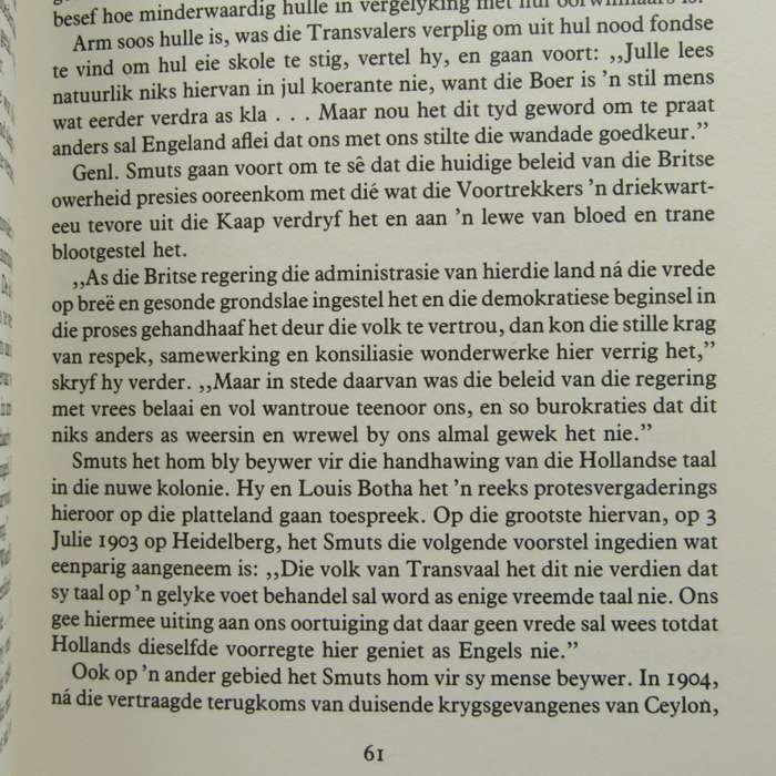 Jan Smuts - Die Afrikaner deur Piet Meiring - 1974