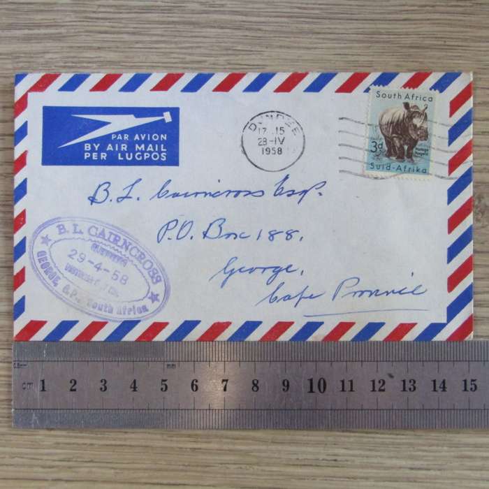 Lot of 255 postal history letters of the Cairncross family