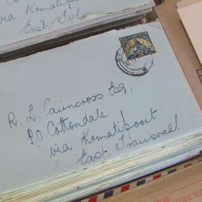 Lot of 255 postal history letters of the Cairncross family
