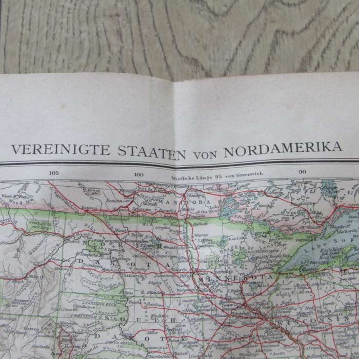1901 Map of the United States of America on A2