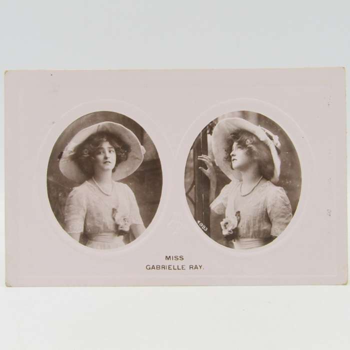 1911 Postcard - Miss Gabrielle Ray posted in Murraysburg Transvaal - with Transvaal 1d stamp