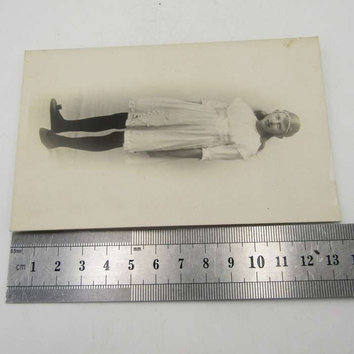 Antique photo postcard with girl simply identified as `Eileen`