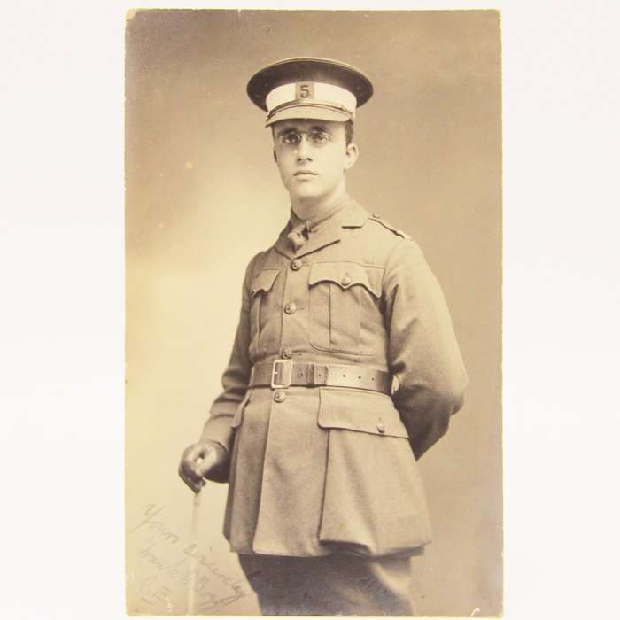 Antique postcard of WW1 soldier