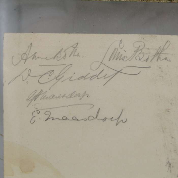 Graaff-Reinett Banquet Menu and toast list in Honour of General Louis Botha