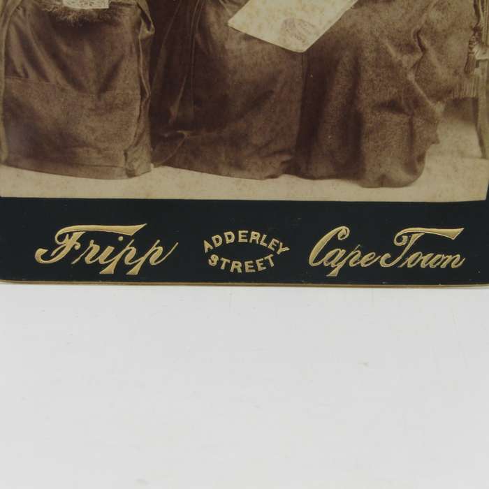 Antique photo of a family taken by Tripp of Adderley Street - Cape Town
