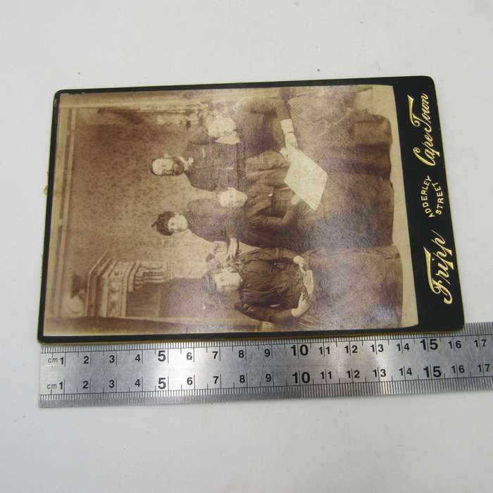 Antique photo of a family taken by Tripp of Adderley Street - Cape Town