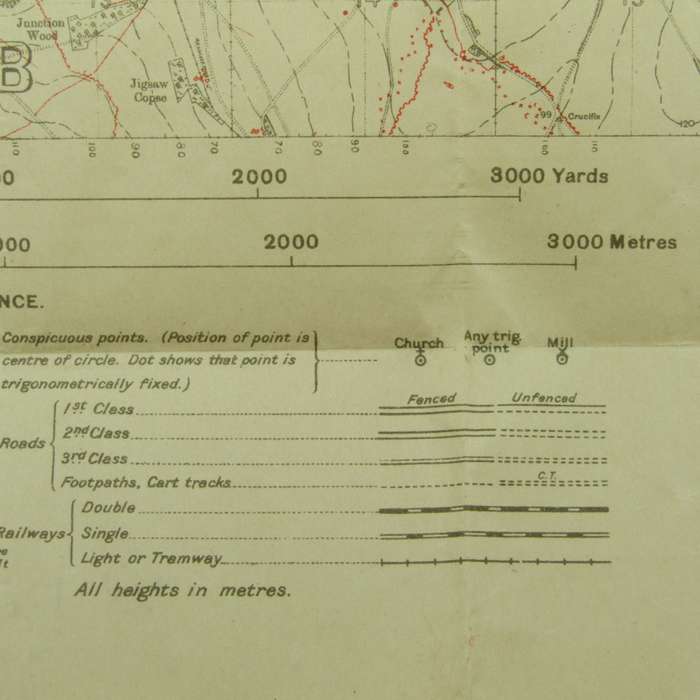 WW1 Trench Map of Guillemont 5/8/1916 - Just before the battle of early September 1916
