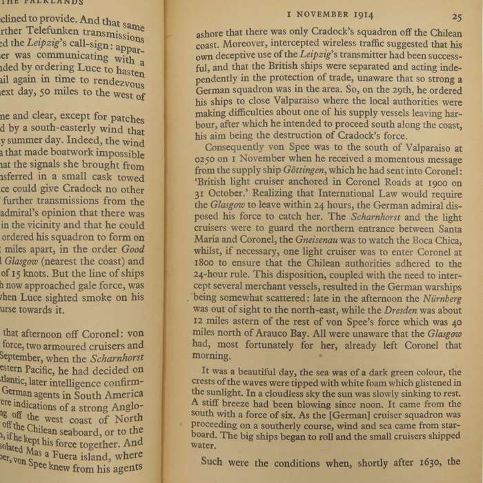 Coronel and the Falklands by Geoffrey BennetT