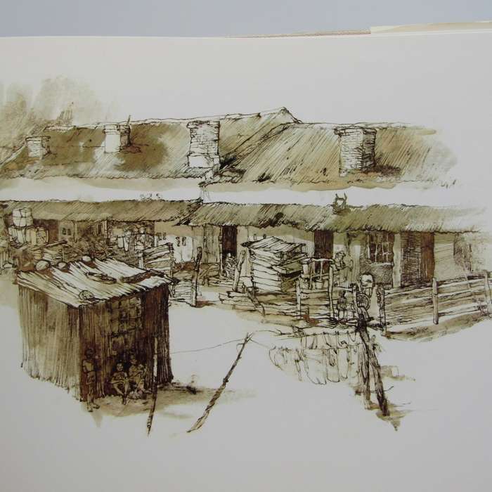 Eikestad - A collection of pen and wash drawings of Stellenbosch by Cora Coetzee