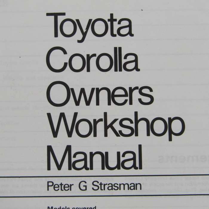 Haynes Toyota Carolla (FWD) Owners workshop manual - 1983 to 1984 models