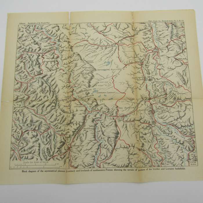 Johnson Battlefields of the world war plates set with 8 maps and 3 panoramic photos