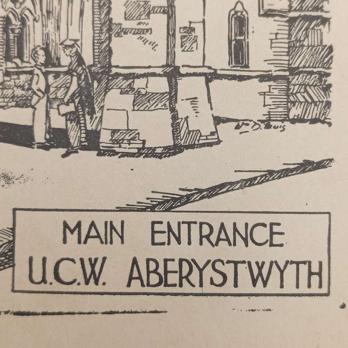 Unused postcards - early 1900`s ABERYSTWYTH University (Wales)