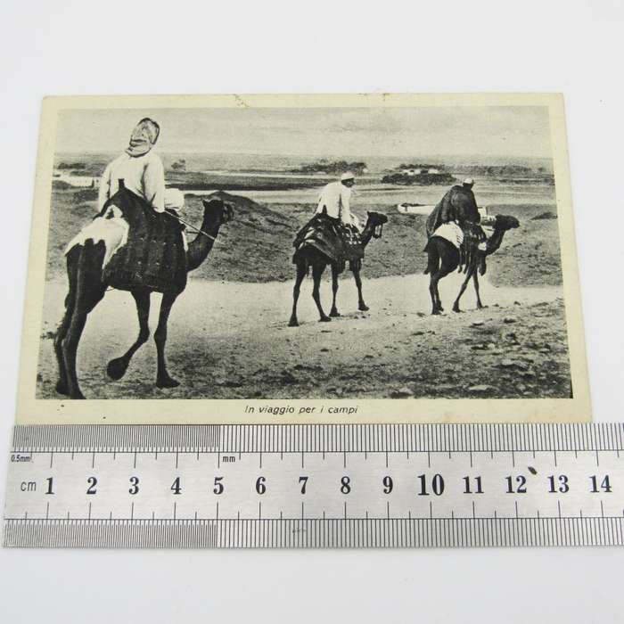 Libia Italian Colonial Postcard 1940 to Napels Italy with 20 cent Libiastamp