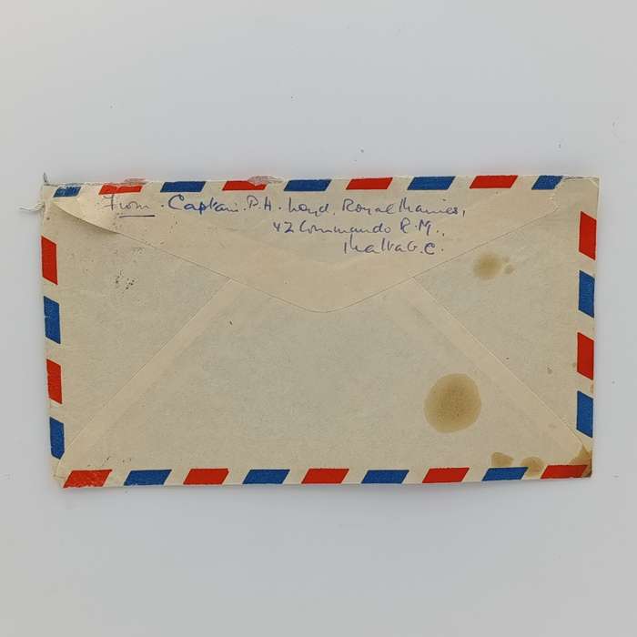 Postal Cover from Filed Post office Malta to Gloucestershire, England with 3 English stamps