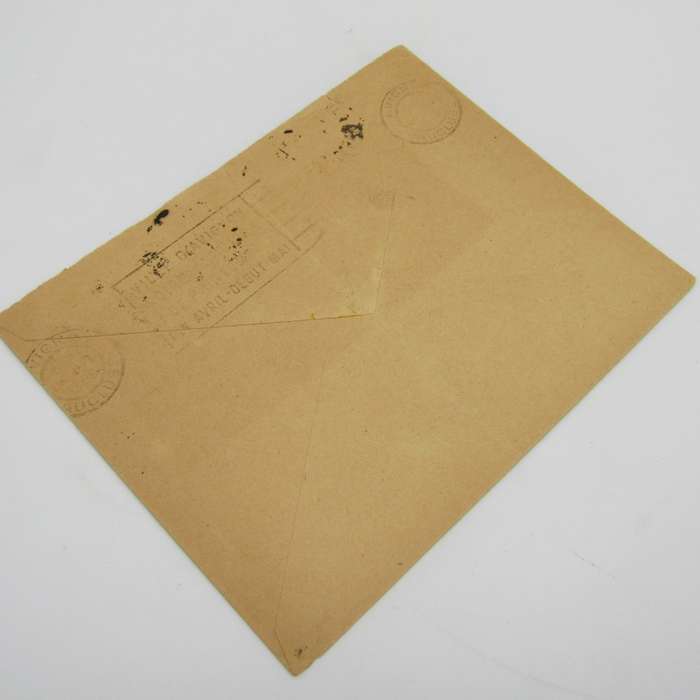 Reply envelope from Casablanca Morocco to Avignon France - Airmail with single Morocco stamp