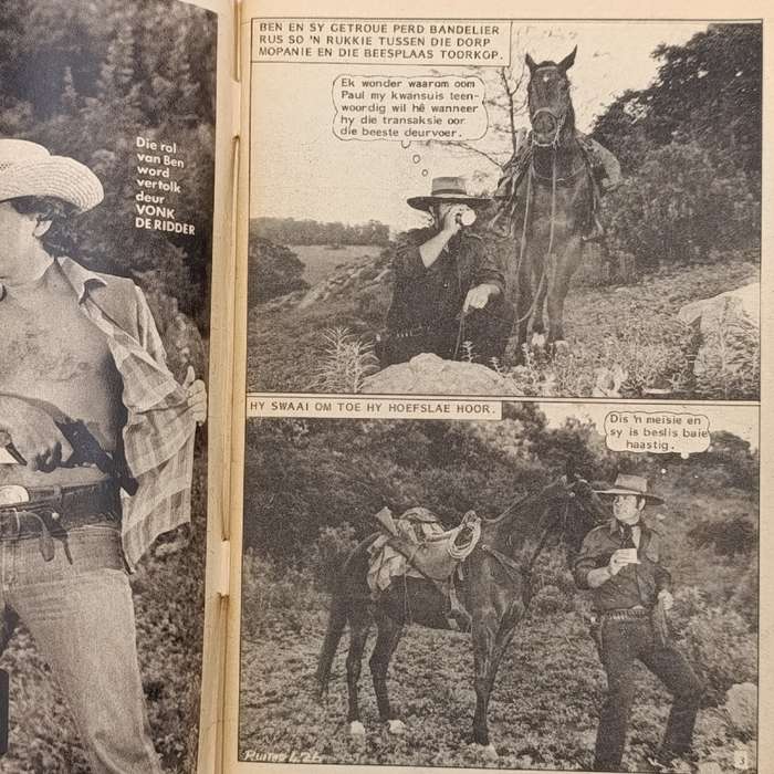 Ruiter in Swart no 426 Afrikaans photo comic book