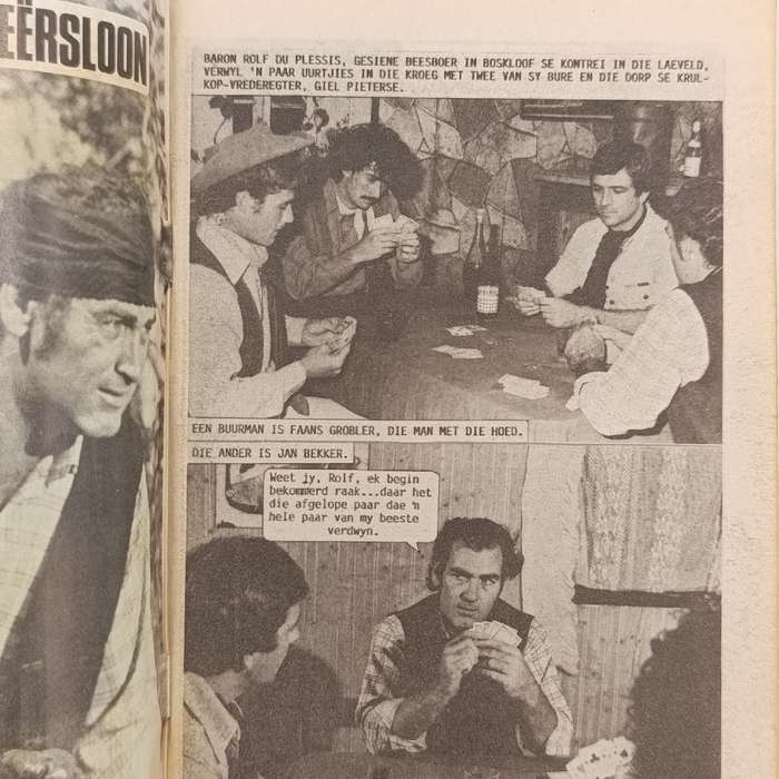 Die Swart Luiperd no 187 Afrikaans photo comic book