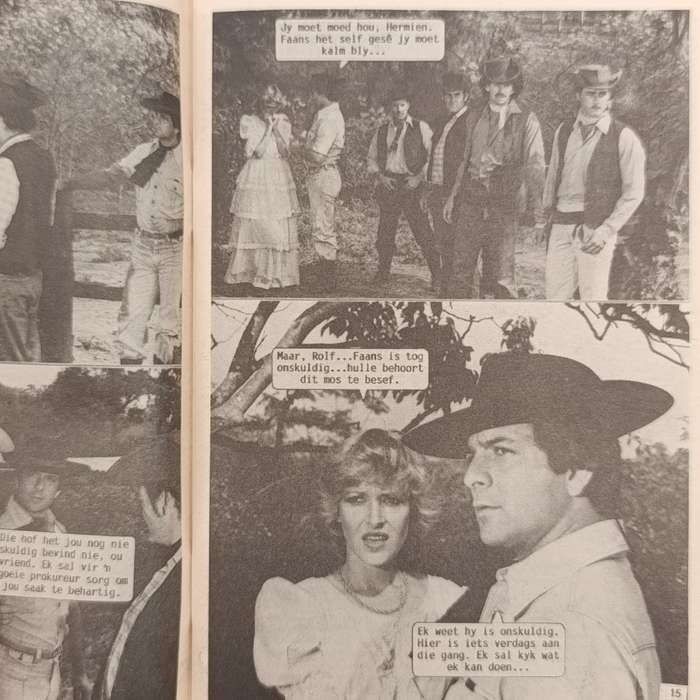 Die Swart Luiperd no 187 Afrikaans photo comic book