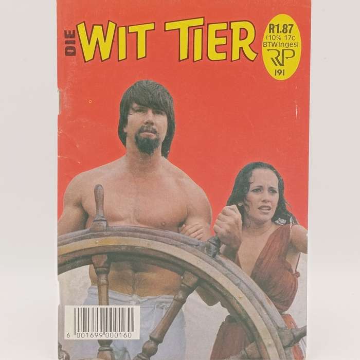 Die Wit Tier no 191 Afrikaans photo comic book - Tier with a beard - stain at top