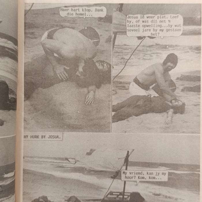 Die Wit Tier no 191 Afrikaans photo comic book - Tier with a beard - stain at top